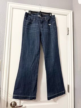 J. Crew Dark Blue Wide-Leg Jeans